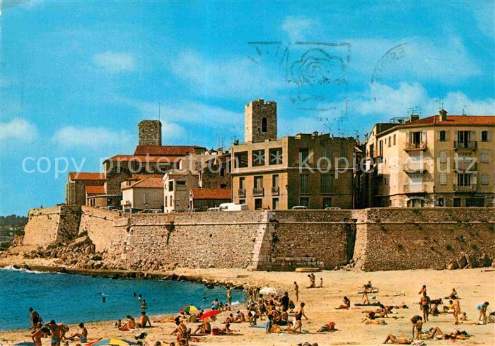 Antibes Alpes Maritimes Plage Gravette Remparts