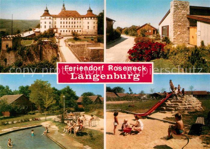 Langenburg Wuerttemberg Roseneck Spielplatz Schloss