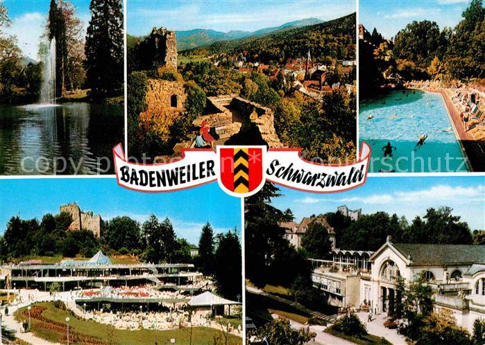 BADENWEILER BW Thermalbad Brunnen Schlossruine
