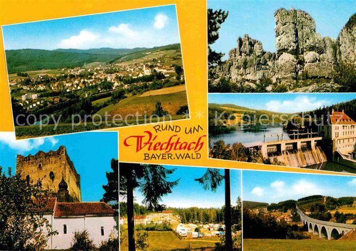Viechtach Bayerischer Wald Ruine Talsperre Bruecke Campingplatz