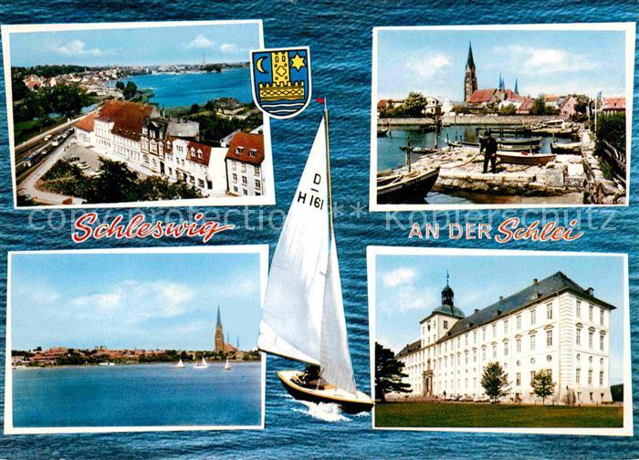 Schleswig Schlei Hafen Gebaeude Segelboot