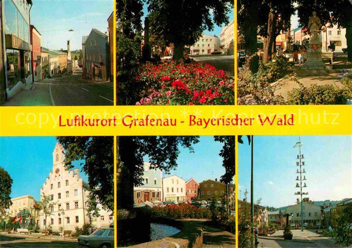 Grafenau Niederbayern Maibaum Teilansichten