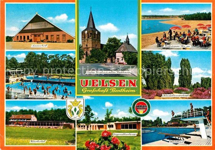 Uelsen Refor. Kirche altes Rathasu Jugendherberge Kurhotel Wilsumer Berge