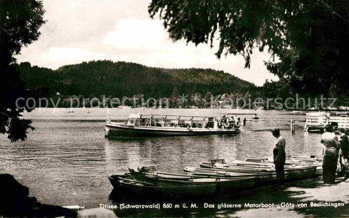 Motorboote Götz von Berlichingen Titisee Schwarzwa