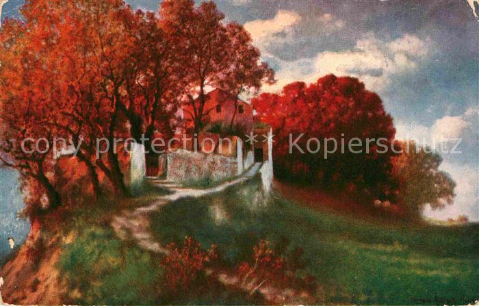 Muenchen Bayern H. Ruedisuehli pinx Kuenstlerkarte