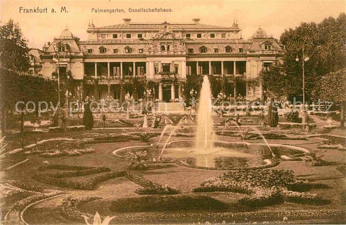 Frankfurt Main Palmengarten Gesellschaftshaus Park