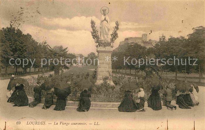 Lourdes Hautes Pyrenees La Vierge Couronnee