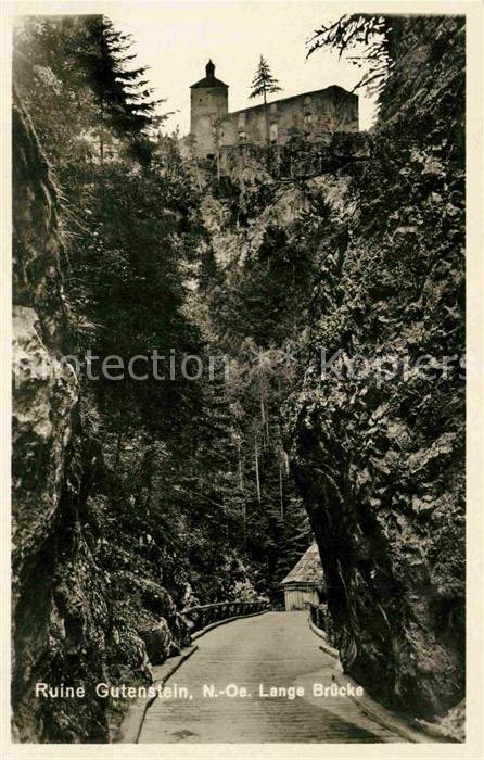 Gutenstein Niederoesterreich Ruine Lange Bruecke