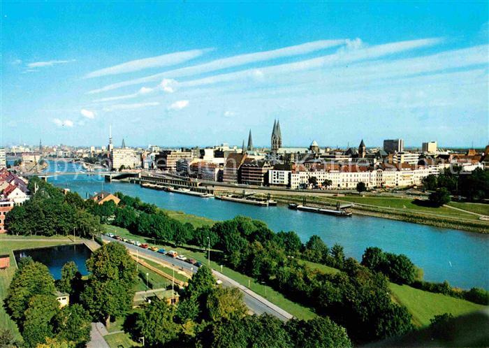 BREMEN  CITY Weser mit City