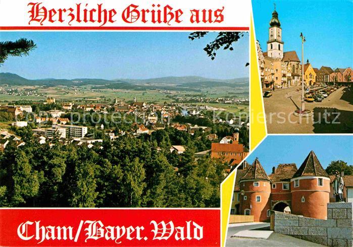 Cham Oberpfalz Fliegeraufnahme Tor
