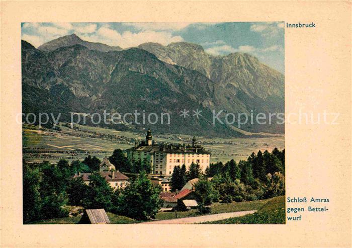 Innsbruck Schloss Amras gegen Bettelwurf