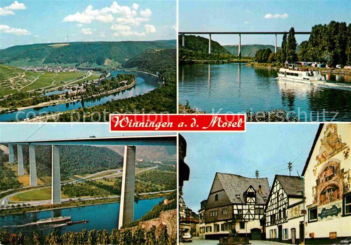 Winningen Mosel Moseltalbruecke  Ortspartie