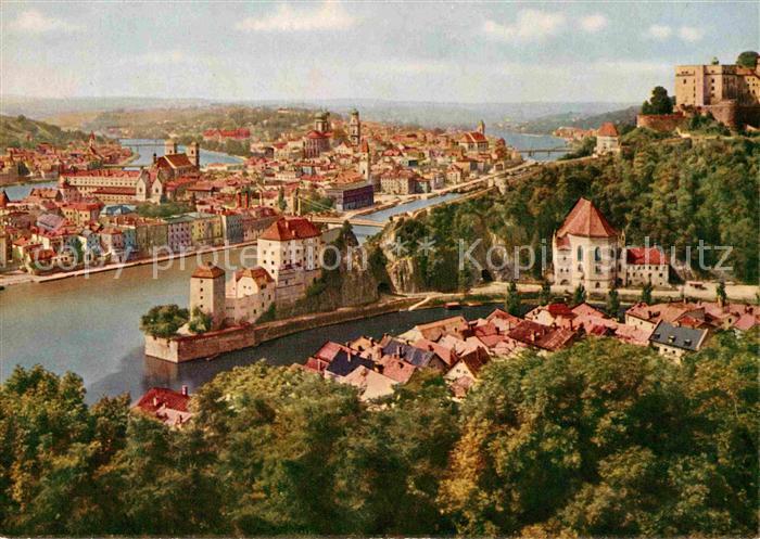 PAssAU Bayern Dreifluessestadt Donau Inn und Ilz