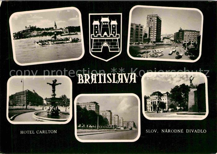 Bratislava Pressburg Pozsony Hotel Carlton Narodne Divadlo