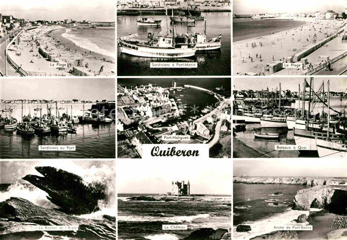 Quiberon Morbihan Plage Sardiniers au Port Quai Chateau