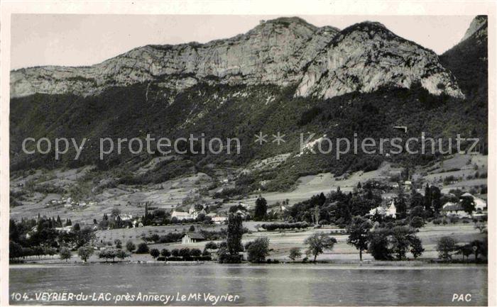 Veyrier-du-Lac Vue generale avec Mont Veyrier