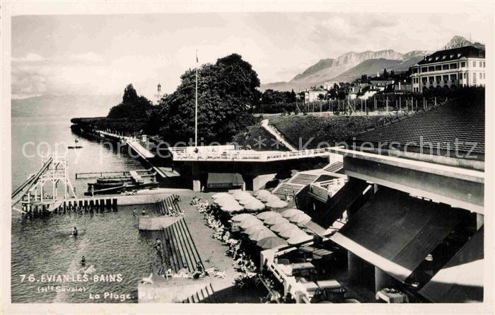 Evian-les-Bains Haute Savoie La Plage Hotel Restaurant