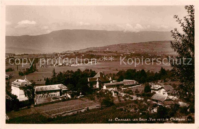 Challes-les-Eaux Vue vers le Chateau