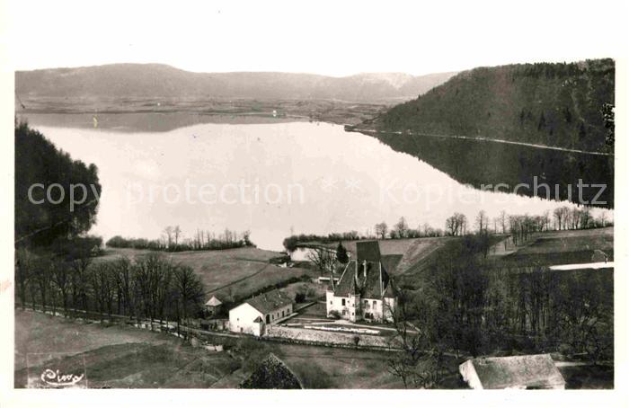 Chalain Franche Comte Chateau de Lac vue aerienne