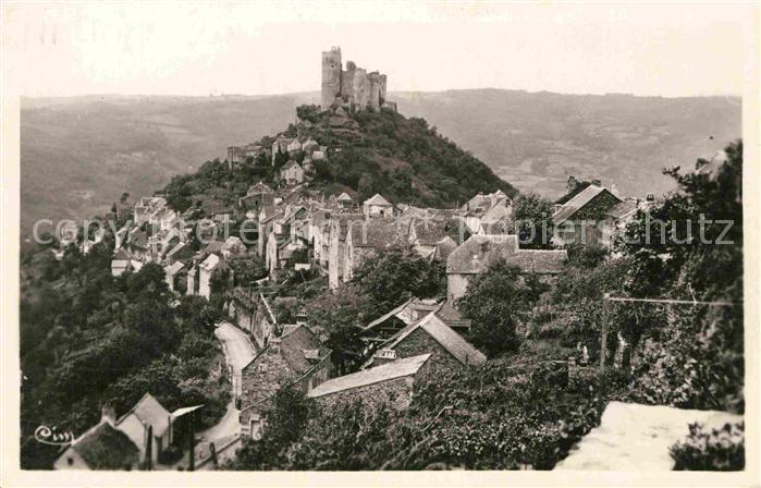 Najac Vue generale Chateau
