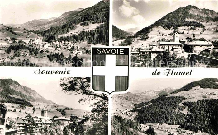 Flumet Vue generale et les Aravis Pont de Bell