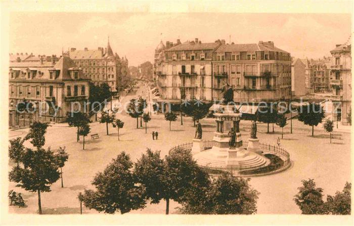 Belfort Alsace Place de la Republique Boulevard Carnot Monument