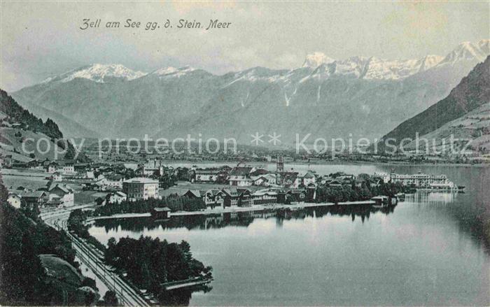 Zell See Panorama Blick gegen Steinernes Meer