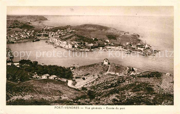 Port-Vendres Vue generale Entree du port La Cote Vermeille