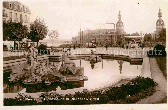Nantes Loire Atlantique Fontaine de la Duchesse Anne