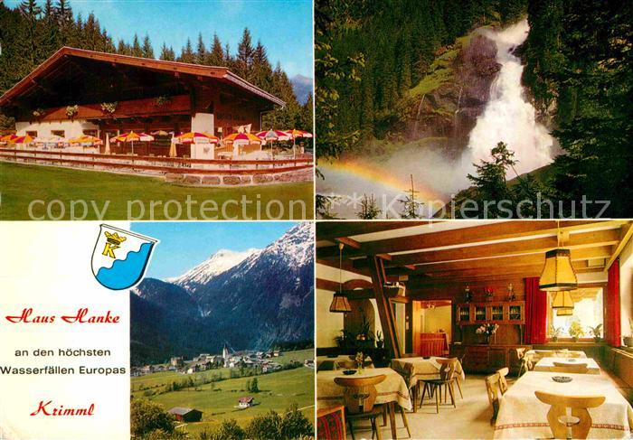 Krimml Gasthof und Kiosk Hanke Wasserfall Alpen