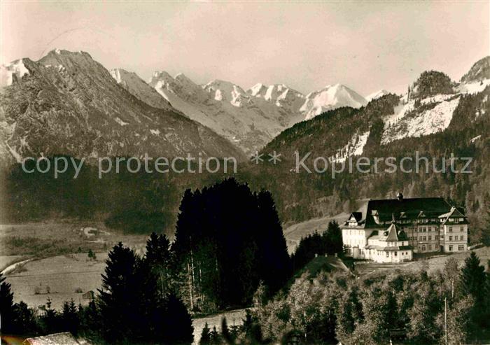 Oberstdorf Stillachhaus Sanatorium Panorama Allgaeuer Alpen