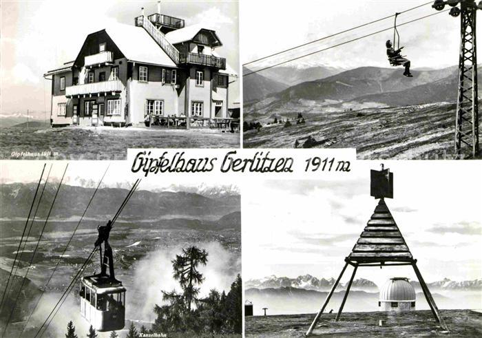 Gerlitzen Gipfelhaus Berggaststaette Sessellift Kanzelbahn Bergbahn Alpenpanoram