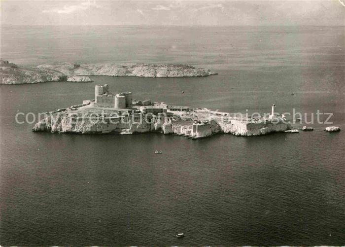 Marseille Bouches-du-Rhone Chateau d If Iles du Frioul vue aerienne Collection S
