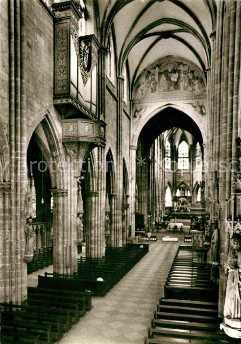 Freiburg Breisgau Gotisches Muenster Innenansicht