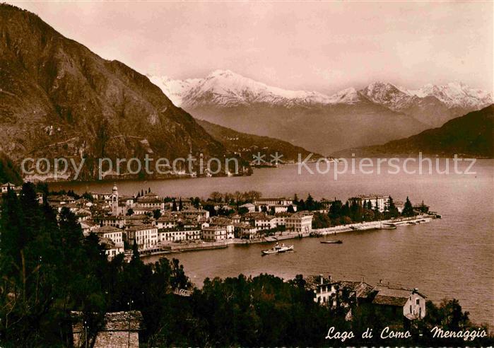 Menaggio Lago di Como Panorama Comersee Alpen