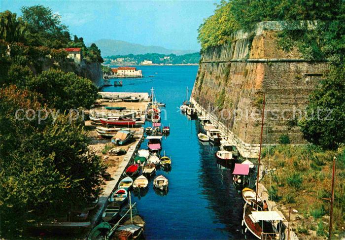 Korfu Corfu Alte Festung Der Graben