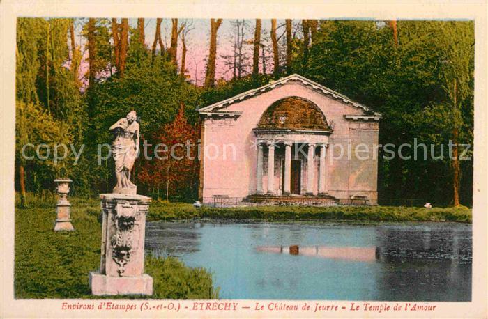 Etrechy Essonne Chateau de Jeurre Temple de l'Amour Statue