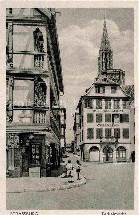 Strassburg Elsass Ferkelmarkt