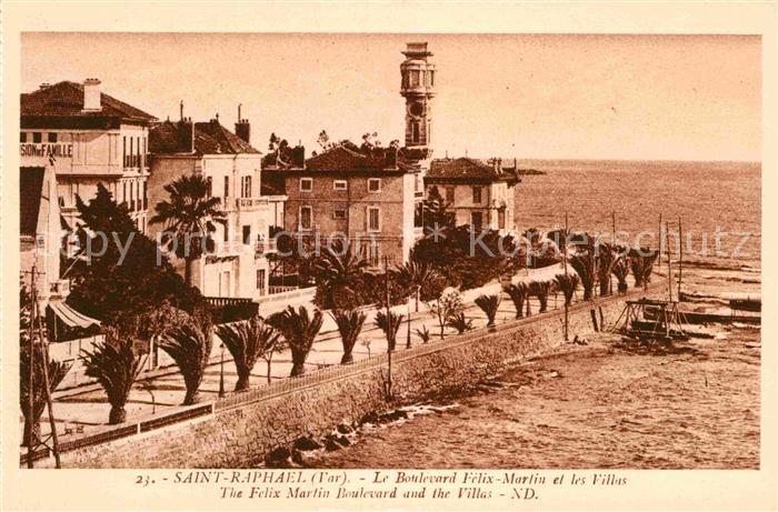 Saint-Raphael Var Boulevard Felix Martin et les Villas