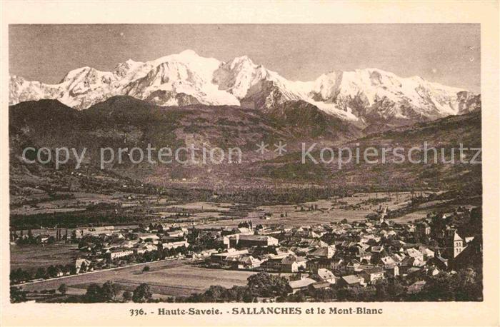 Sallanches et le Mont Blanc