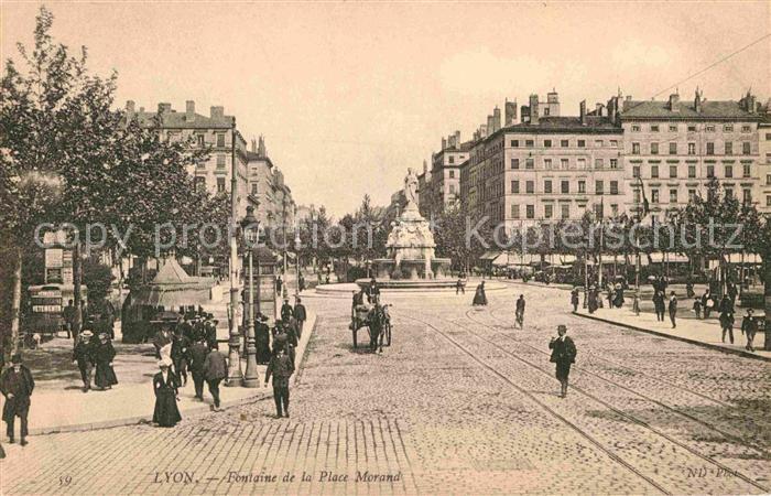 Lyon France Fontaine de la Place Morand