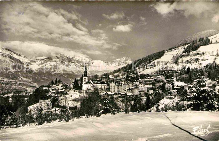 Saint-Gervais-les-Bains Vue Generale et les Fitz Alpes en hiver