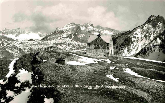 Hagenerhuette Gebirgspanorama Blick gegen die Ankogelgruppe