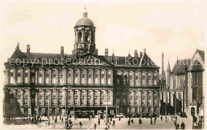 Amsterdam Niederlande Dam met Koninklijk Paleis Koeniglicher Palast