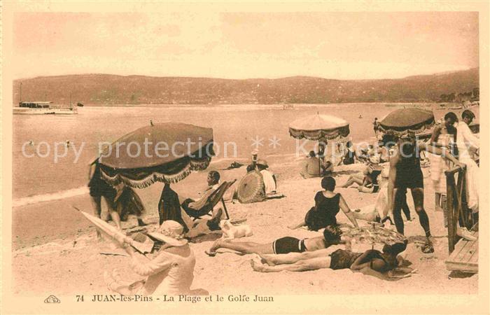 Juan-les-Pins Antibes 06 La Plage et le Golfe Juan