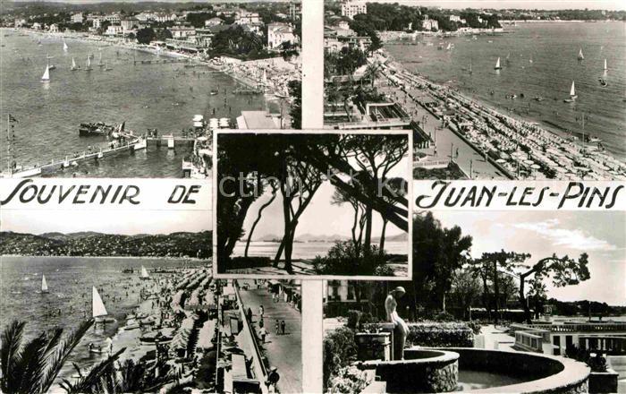 Juan-les-Pins Antibes 06 Panorama Strand Küste Pinienwald