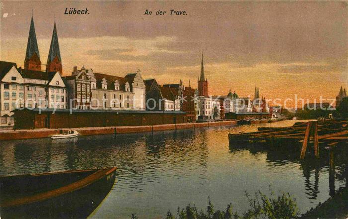 LueBECK  CITY Partie an der Trave