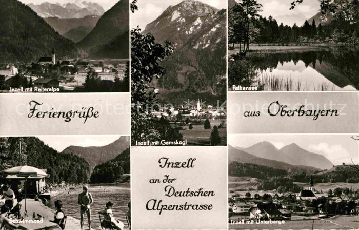 Inzell Traunstein Bayern Panorama Reiteralpe Schwimmbad Gamskogel Falkensee Unte
