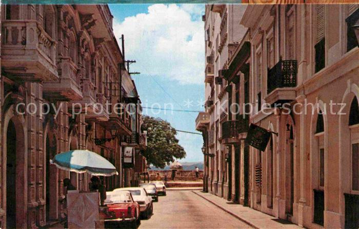 San Juan Puerto Rico Typical street of the city