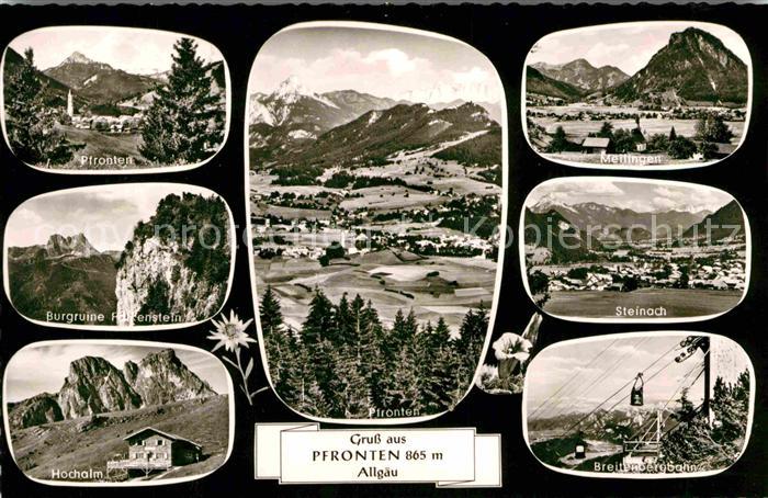 Pfronten Ostallgaeu Bayern Burgruine Falkenstein Hochalm Allgaeuer Alpen Metting